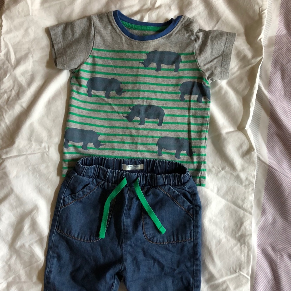 Baby Boden Play Set, Shirt & Pants, Sz 12-18M